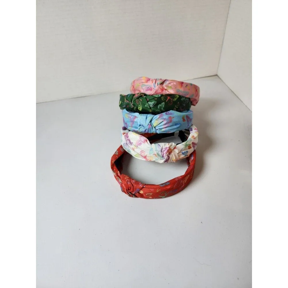 Lot Of 5 Headbands Multicolor